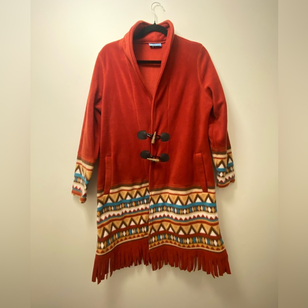 Southwest Inspired Fleece Coat